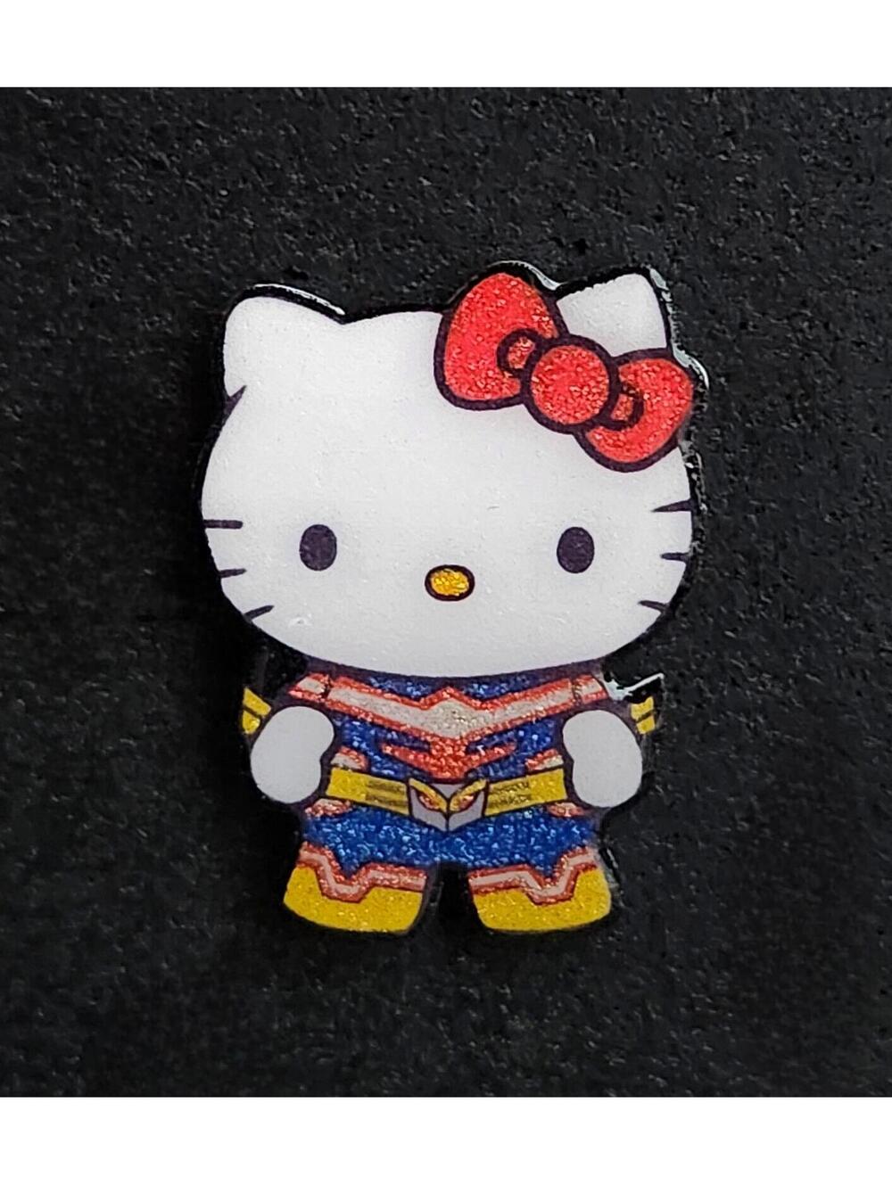 Hello Kitty glitter All Might pin - My Hero Academia